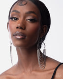 Focused Fringe - Black Earrings - Paparazzi Accessories