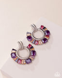 Courteous Chic - Purple Post Earrings - Paparazzi Accessories