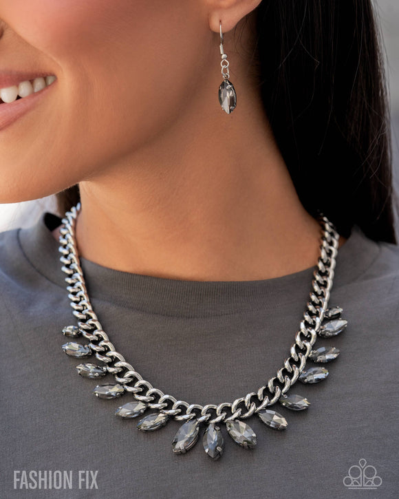 Elegant Exception - Silver Necklace - Paparazzi Accessories