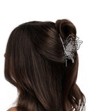 Layered Landing - White Hair Clip - Paparazzi Accessories