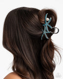 Stunning Starfish - Blue Hair Clip - Paparazzi Accessories