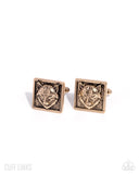 alpha-of-the-pack-gold-cuff links-paparazzi-accessories
