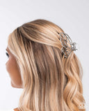 Gliding Grace - Silver Hair Clip - Paparazzi Accessories
