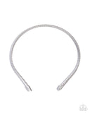 Braided Behavior - Silver Headband - Paparazzi Accessories
