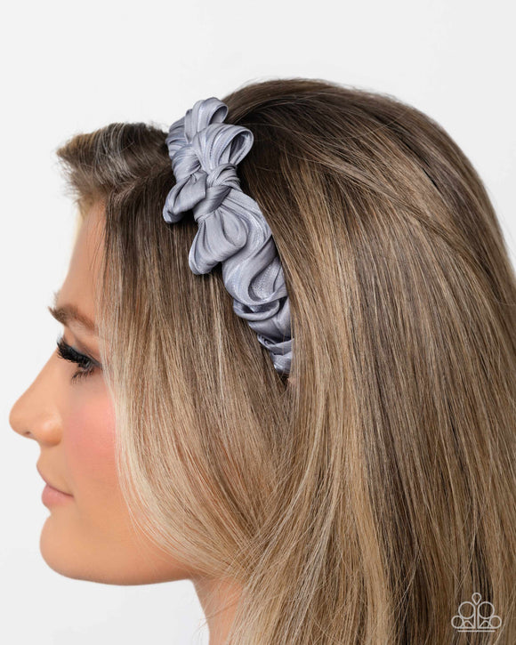 Timeless Ties - Silver Headband - Paparazzi Accessories