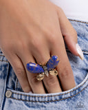 Fluttering Fantasia - Purple Ring - Paparazzi Accessories