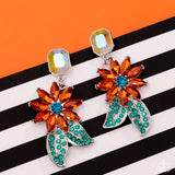 Momentous Majesty - Orange Post Earrings - Paparazzi Accessories