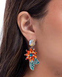 Momentous Majesty - Orange Post Earrings - Paparazzi Accessories