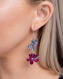 Breathtaking Bloom - Multi Earrings - Paparazzi Accessories
