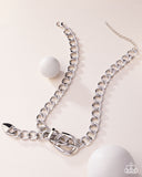 Bold Buckle - Silver Necklace - Paparazzi Accessories