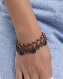 Grandiose Garden - Copper Bracelet - Paparazzi Accessories