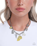 Feminine Finish - Yellow Necklace - Paparazzi Accessories