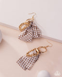 Picnic Pizzazz  - Brown Earrings - Paparazzi Accessories