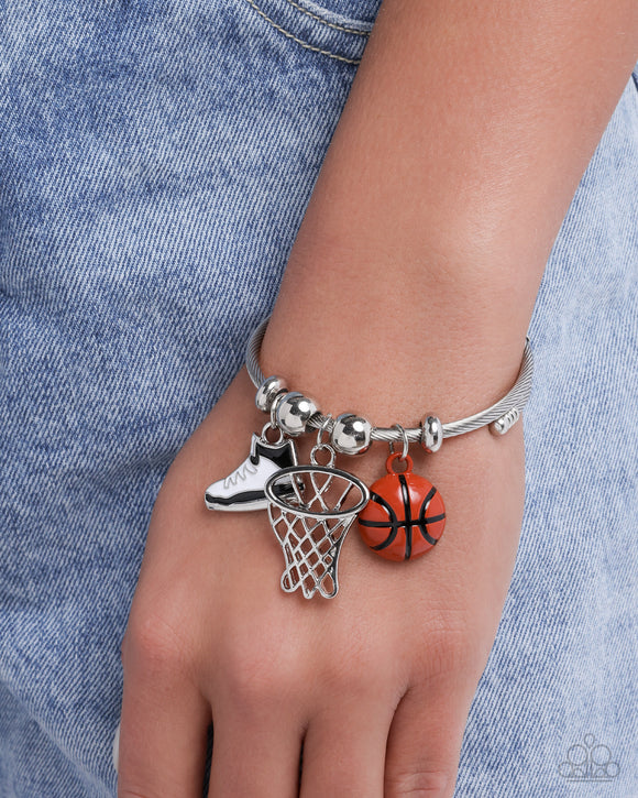 Full Court Advantage - Orange Bracelet - Paparazzi Accessories