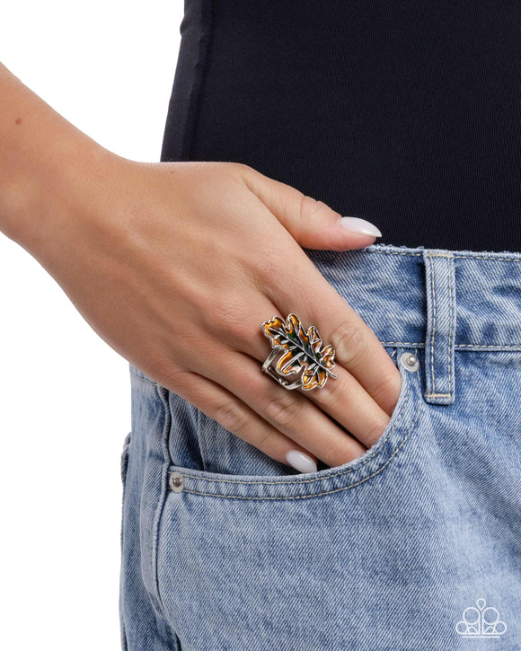 Thankful Treasure - Green Ring - Paparazzi Accessories