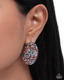 Portrait of Perfection - Orange Post Earrings - Paparazzi Accessories