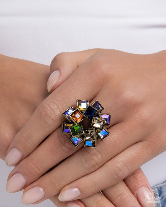 Wreathed Want - Brass Ring - Paparazzi Accessories