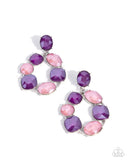 suitable-shimmer-purple-post earrings-paparazzi-accessories