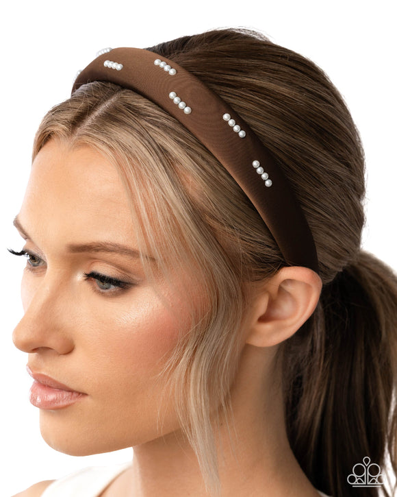 Theater Kid - Brown Headband  - Paparazzi Accessories