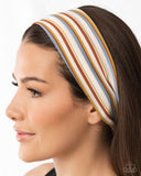 Striped Suffragette - Multi Headband - Paparazzi Accessories