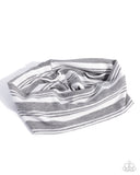 Striped Symphony - Silver Headband  - Paparazzi Accessories