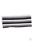 Striped Symphony - Black Headband - Paparazzi Accessories