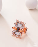 Exaggerated Edge - Copper Ring - Paparazzi Accessories