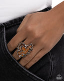 Thankful Treasure - Orange Ring - Paparazzi Accessories