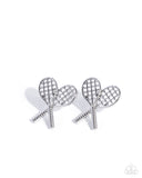 tennis-team-silver-post earrings-paparazzi-accessories
