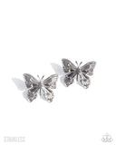 soaring-sensation-silver-post earrings-paparazzi-accessories