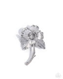 Refulgent Rose - Silver Brooch - Paparazzi Accessories