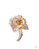 Refulgent Rose - Gold Brooch - Paparazzi Accessories