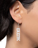 Slam Dunk Statement - Silver Earrings - Paparazzi Accessories