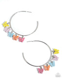 Bemusing Butterflies - Multi Earrings - Paparazzi Accessories
