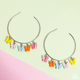 Bemusing Butterflies - Multi Earrings - Paparazzi Accessories