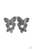 Blushing Butterflies - Silver Complete Look  - Paparazzi Accessories