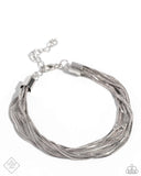 By a Show of STRANDS - Silver Bracelet - Paparazzi Accessories