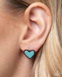 Courting Color - Copper Post Earrings - Paparazzi Accessories
