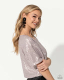 Floral Future - Black Post Earrings - Paparazzi Accessories