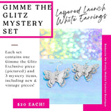 Gimme The Glitz - Layered Launch White Earrings - 4 Pc Mystery Set - Paparazzi Accessories