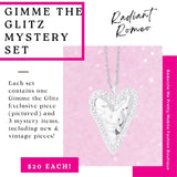 Gimme The Glitz - Radiant Romeo White Necklace - 4 Pc Mystery Set - Paparazzi Accessories