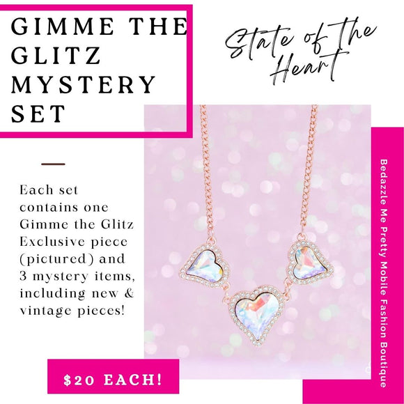 Gimme The Glitz - State of the Heart Copper Necklace - 4 Pc Mystery Set - Paparazzi Accessories