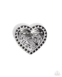A Breath of Fresh Romance - Silver Brooch - Paparazzi Accessories Brooch Bedazzle Me Pretty Mobile Fashion Boutique