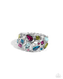 Abstract Accuracy - Pink Ring - Paparazzi Accessories Ring Bedazzle Me Pretty Mobile Fashion Boutique