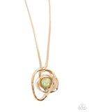 Abstract Advance - Green Necklace - Paparazzi Accessories Necklace Bedazzle Me Pretty Mobile Fashion Boutique