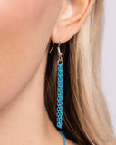 Abstract ASL - Blue Necklace - Paparazzi Accessories Necklace Bedazzle Me Pretty Mobile Fashion Boutique