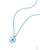 Abstract ASL - Blue Necklace - Paparazzi Accessories Necklace Bedazzle Me Pretty Mobile Fashion Boutique