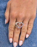 Abstract Attraction - Pink Ring - Paparazzi Accessories Ring Bedazzle Me Pretty Mobile Fashion Boutique