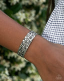 Abundantly Antiqued - Silver Bracelet - Paparazzi Accessories Bracelet Bedazzle Me Pretty Mobile Fashion Boutique