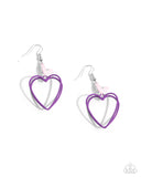 Acceptable Affection - Purple Earrings - Paparazzi Accessories Earrings Bedazzle Me Pretty Mobile Fashion Boutique
